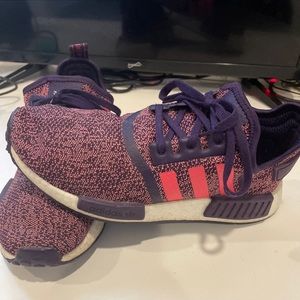 ADIDAS ORIGINALS NMD_R1 SHOES PURPLE/RED F34421 Size 6.5 Women Running